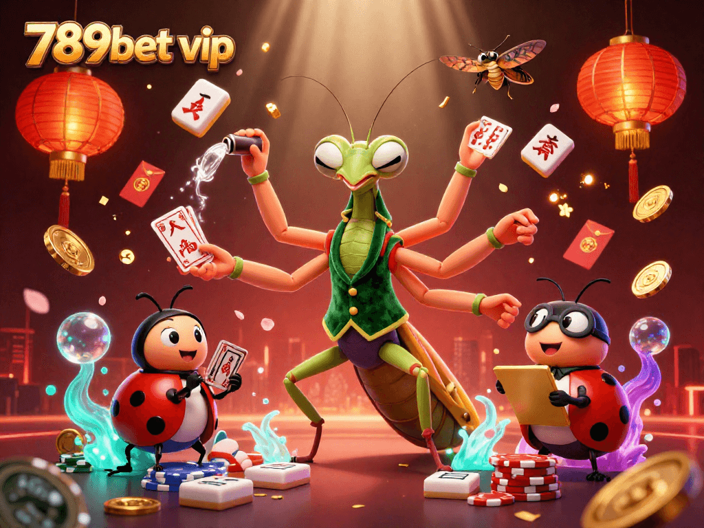 Experience the vibrant 789bet vip gaming world with lively characters in a bustling casino scene.