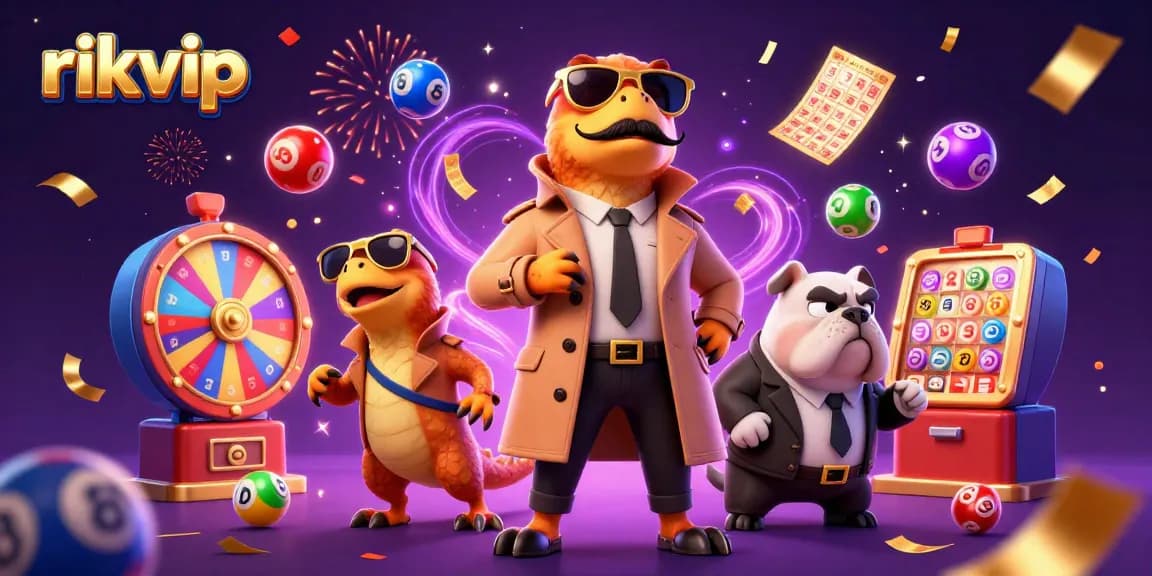 Experience the thrill of rikvip with playful raptors entering a casino lounge animatedly.