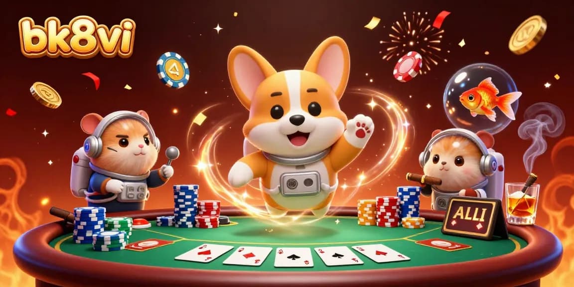 Join the excitement at bk8vi's vibrant casino, featuring immersive 3D adventures and thrilling poker games.