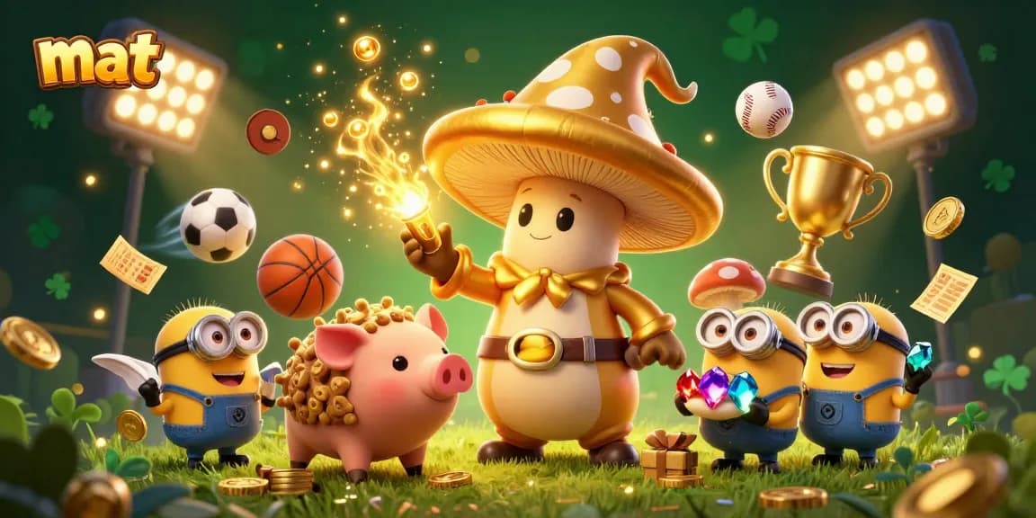 Experience thrilling sports betting action at mat, featuring rich 3D illustration of interactive gaming elements.