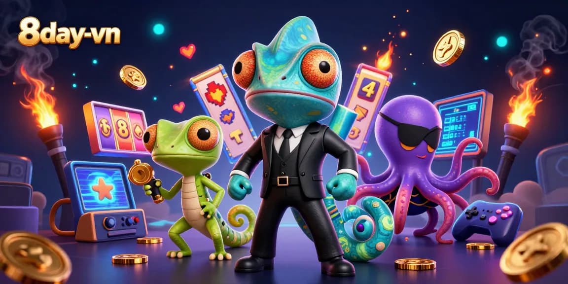 Engage in thrilling slot action at 8day-vn with colorful reels and dynamic game elements.