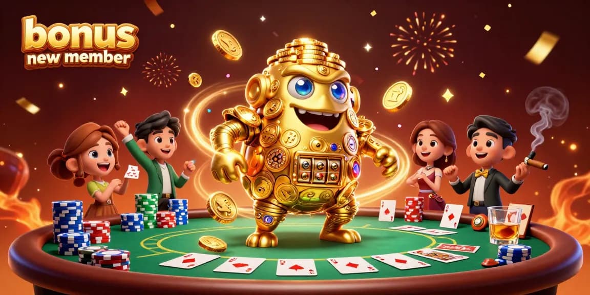 Experience the thrill of game mastery with our bonus new member offer and dynamic casino elements.