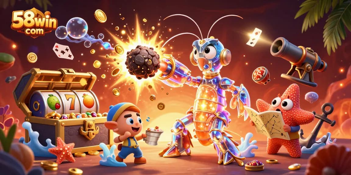Experience thrilling gameplay with 58win com featuring vibrant casino visuals and golden treasures.