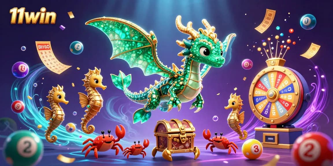 Experience the excitement of winning with the 11win casino's vibrant treasure-filled underwater scene.