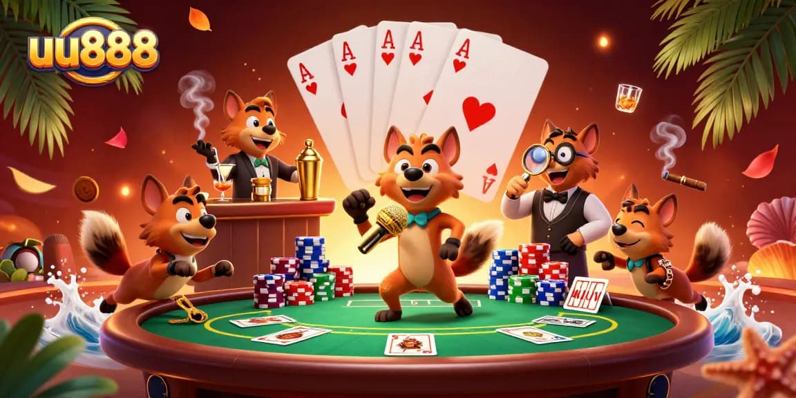 Experience the thrilling excitement at uu888 casino with animated hyenas in a lively setting.