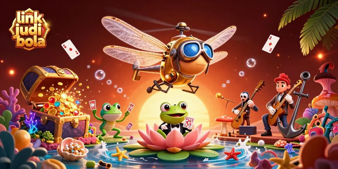 Experience exciting link judi bola action with dynamic gaming elements and colorful characters in an engaging casino scene.