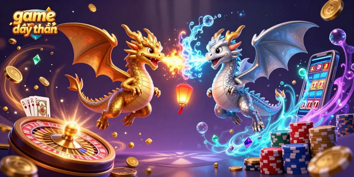 Revitalize your gameplay with exciting game đổi thưởng featuring dragons and vibrant casino elements.