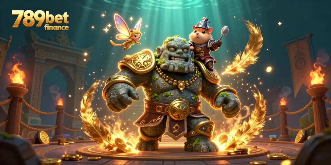 A captivating illustration showcasing gameplay at 789bet finance, featuring characters in a vibrant casino atmosphere.