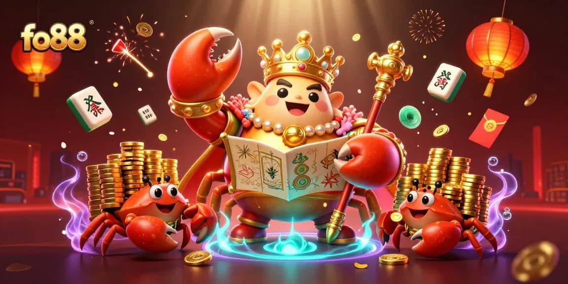 Enjoy thrilling gameplay at fo88 with the lavish golden crab emperor leading a treasure-filled adventure