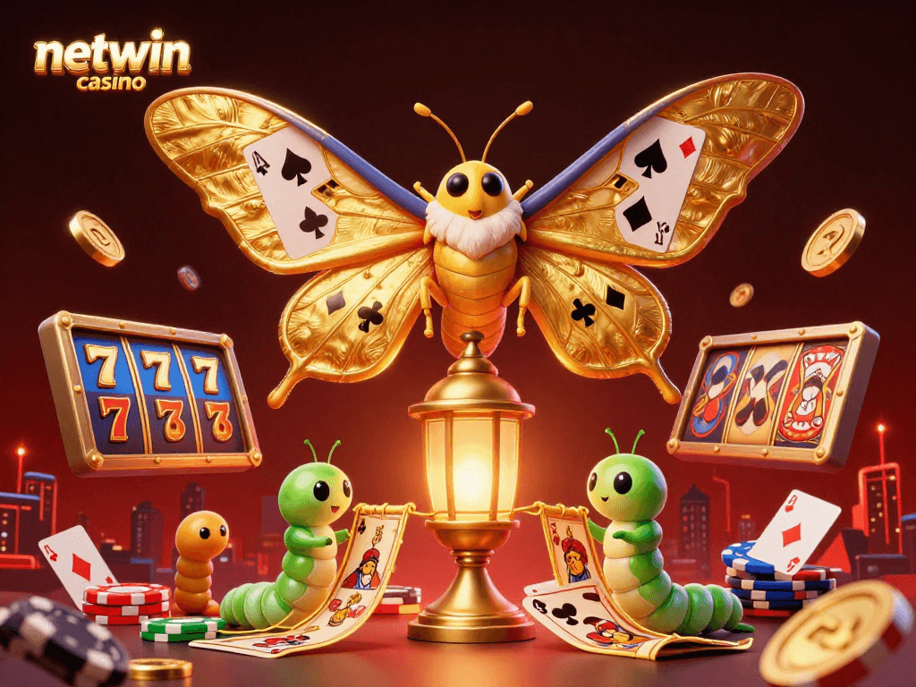Engage with netwin casino's vibrant 3D illustration showcasing exciting poker scenes and luxury.