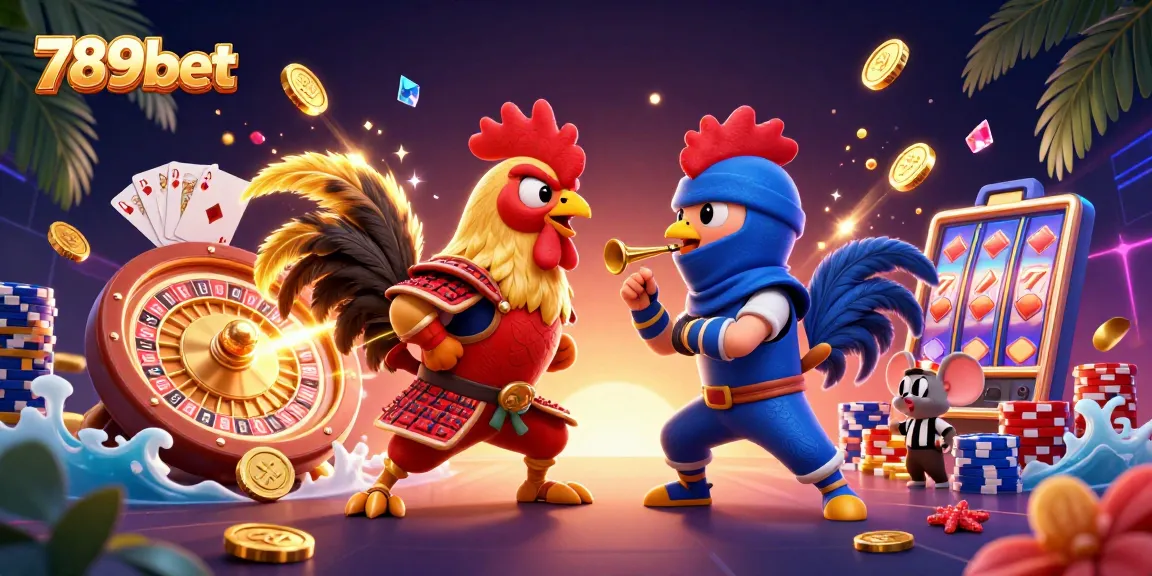Experience thrilling gameplay at 789bet with dynamic action featuring roosters in an epic standoff.