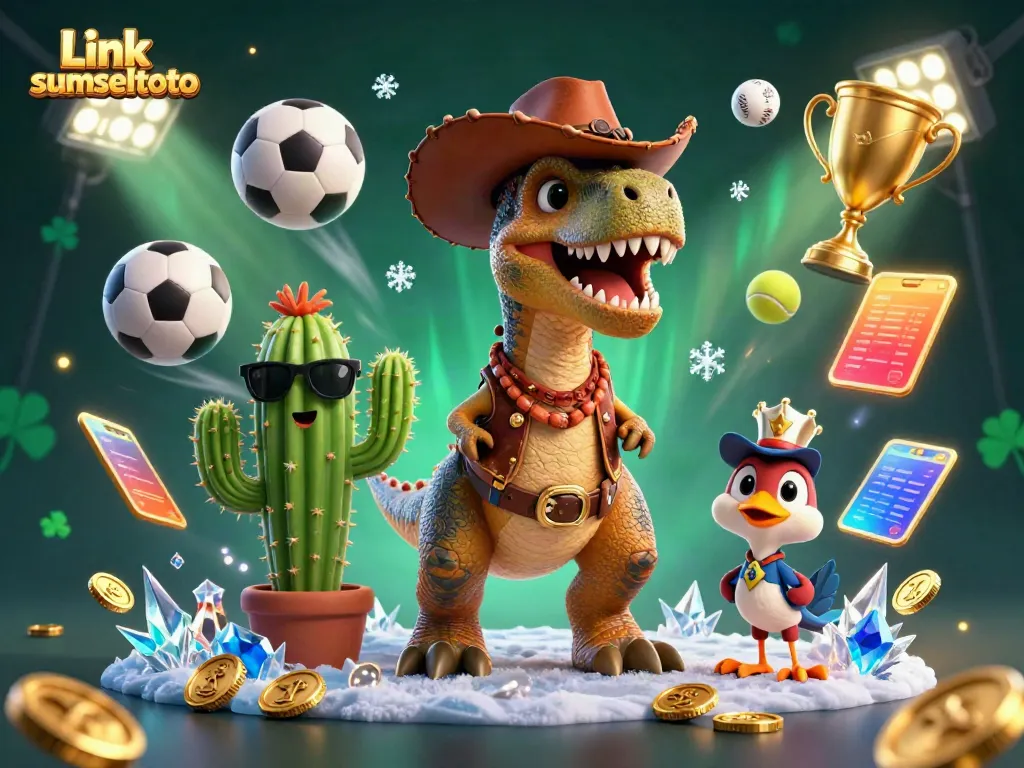 Win big with exciting games and sports betting at Link sumseltoto featuring vibrant characters and dynamic elements.