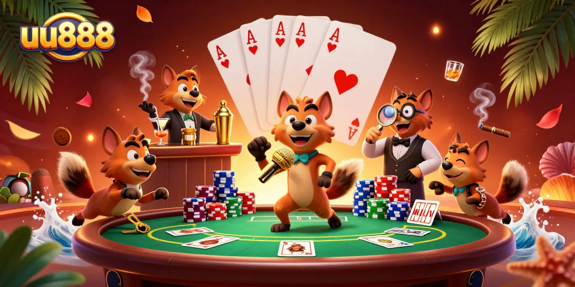 Experience the thrilling excitement at uu888 casino with animated hyenas in a lively setting.